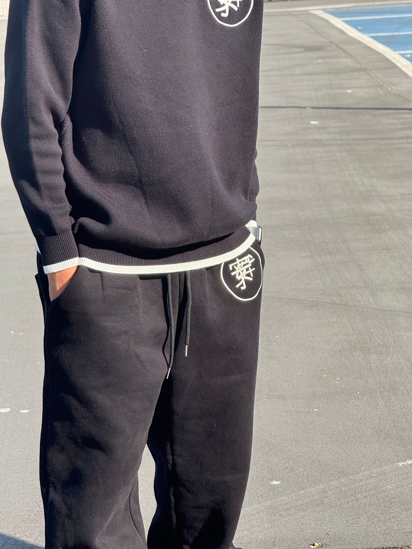 'Trust the Process' Black tracksuit