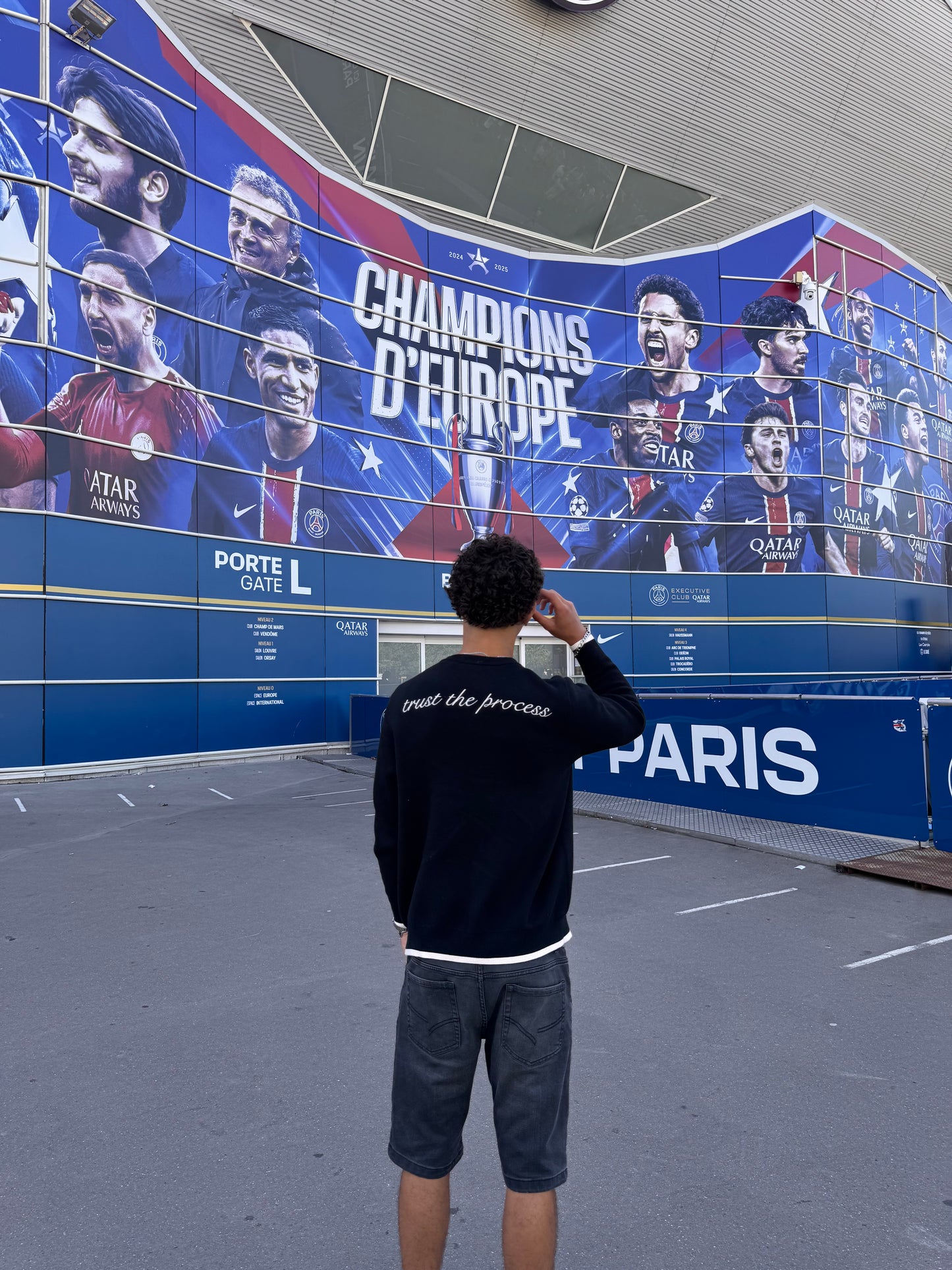 'Trust the Process' Black jumper