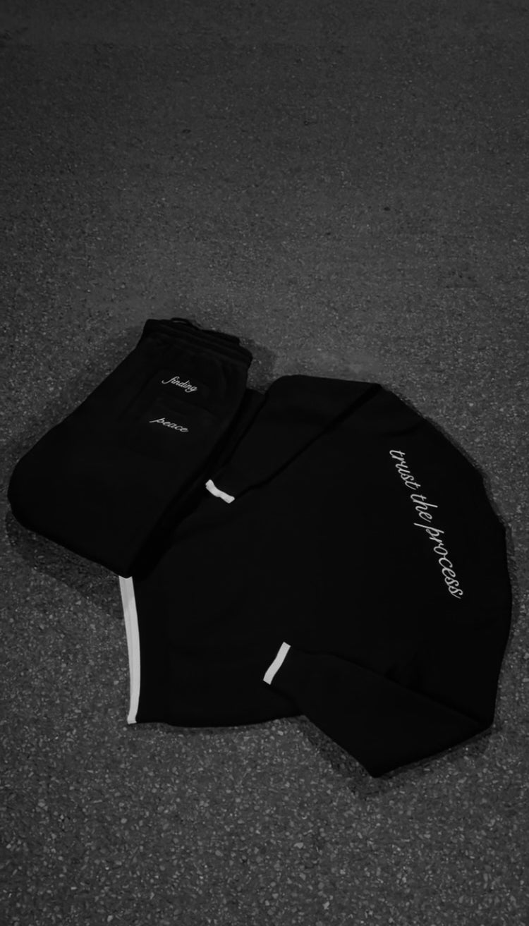 'Trust the Process' Black tracksuit