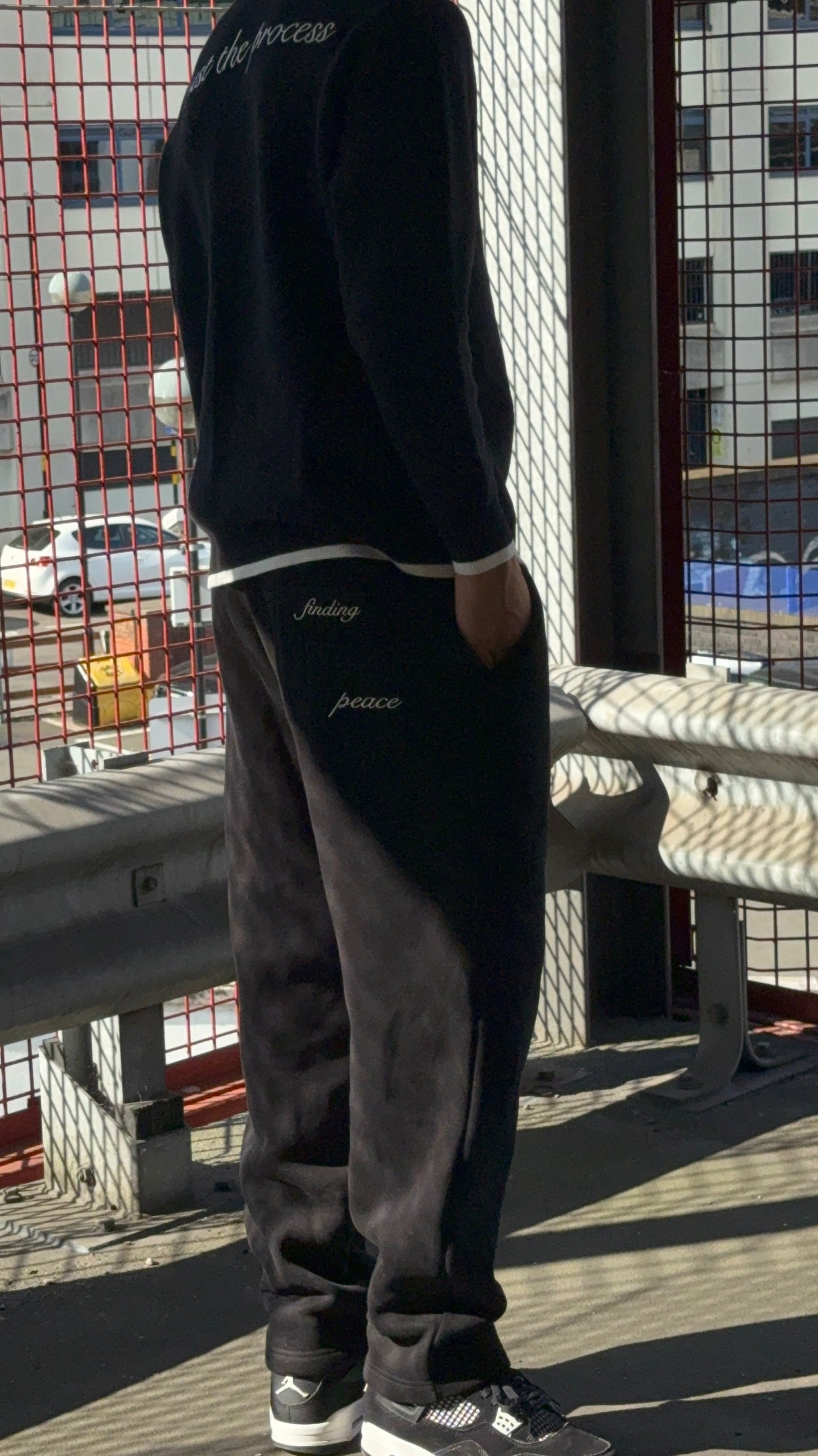 'Trust the Process' Black tracksuit