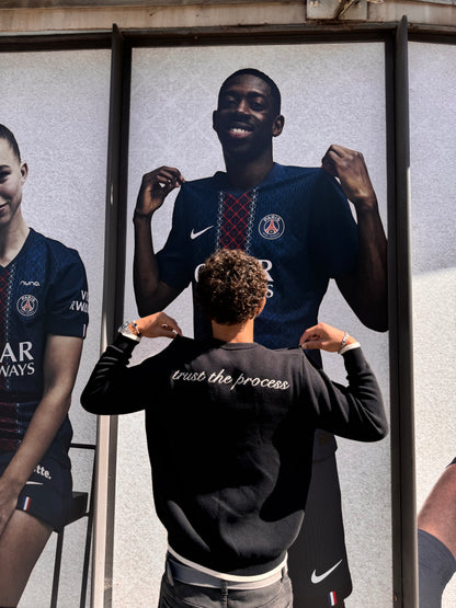 'Trust the Process' Black jumper